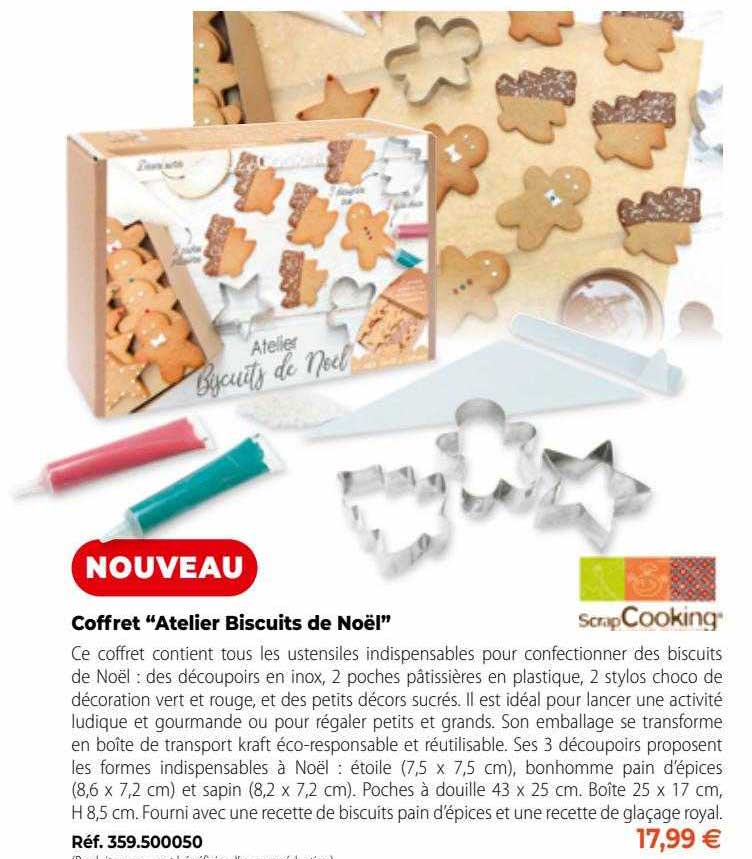 coffret "atelier biscuits de noël" scrap cooking