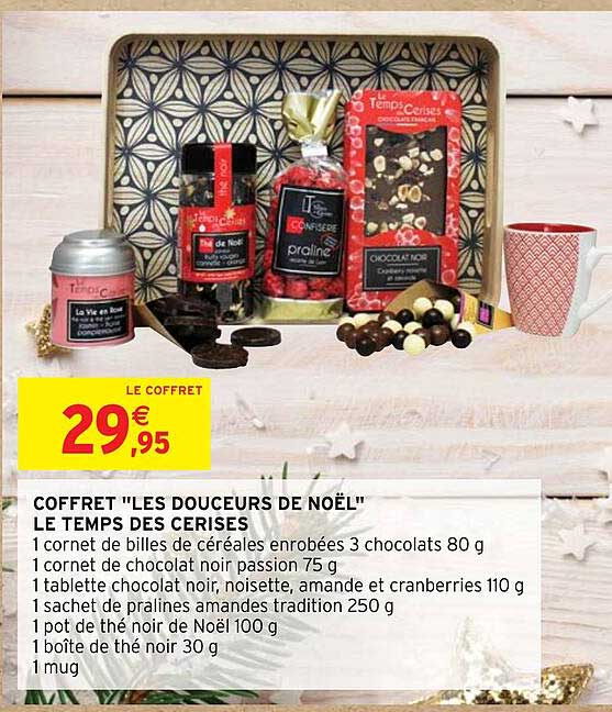 coffret "les douceurs de noël" le temps des cerises