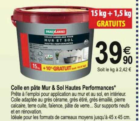 colle en pâte mur & sol hautes performances
