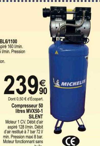 compresseur 50 litres mvx50-1 silent