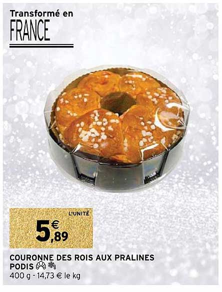 couronne des rois aux pralinés podis