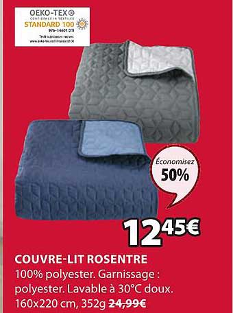couvre-lit rosentre