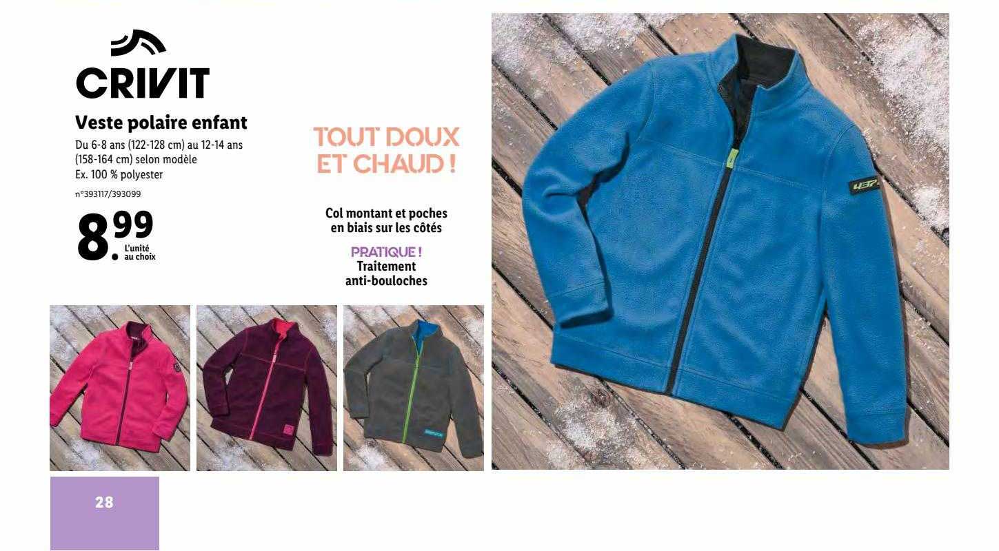 Crivit Veste Polaire Enfant