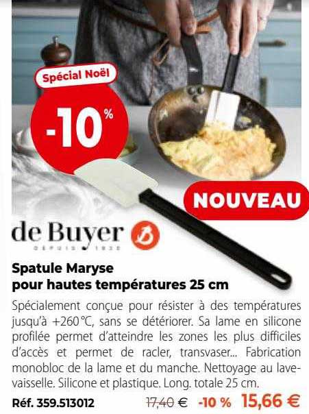 de buyer spatule maryse pour hautes températures