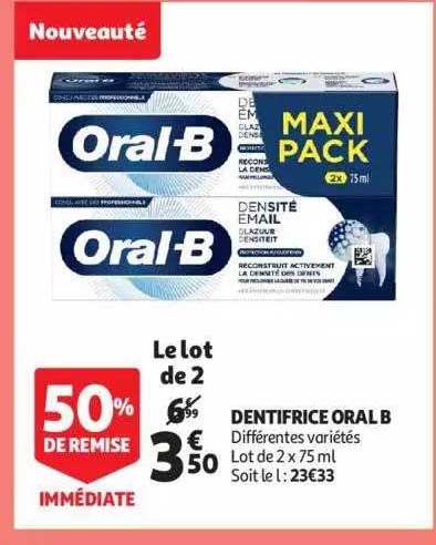 dentifrice oral b