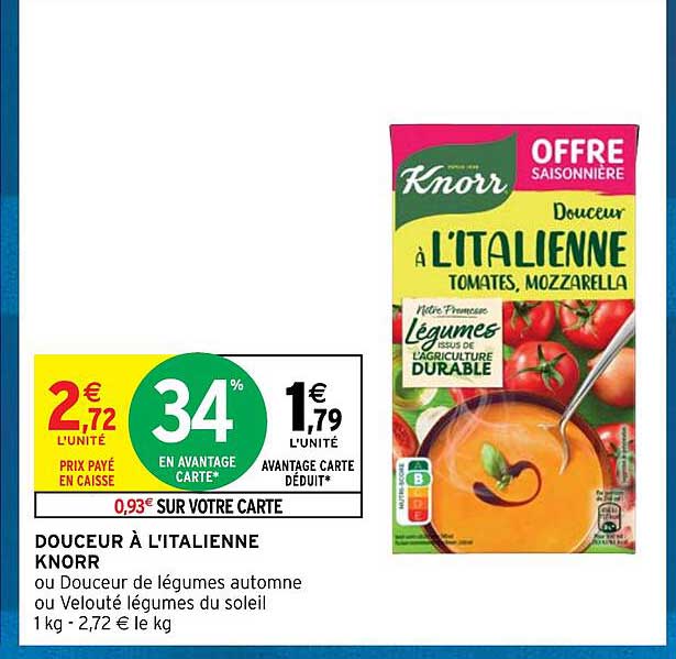 douceur à l'italienne knorr