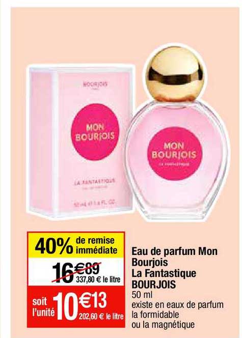 eau de parfum mon bourjois la fantastique bourjois