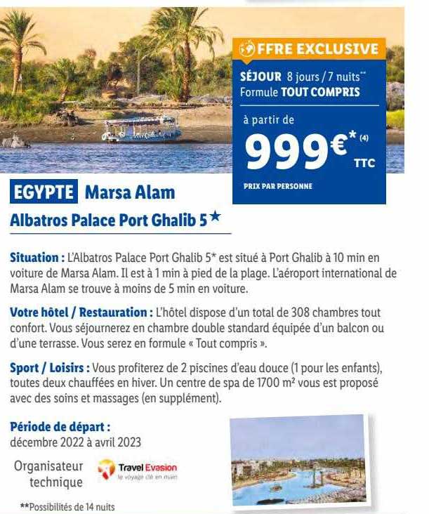 egypte marsa alam : albatros palace port ghalib 5*