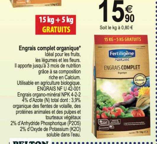 engrais complet organique