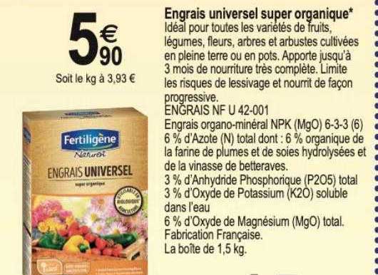 engrais universel super organique