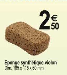 éponge synthétique violon