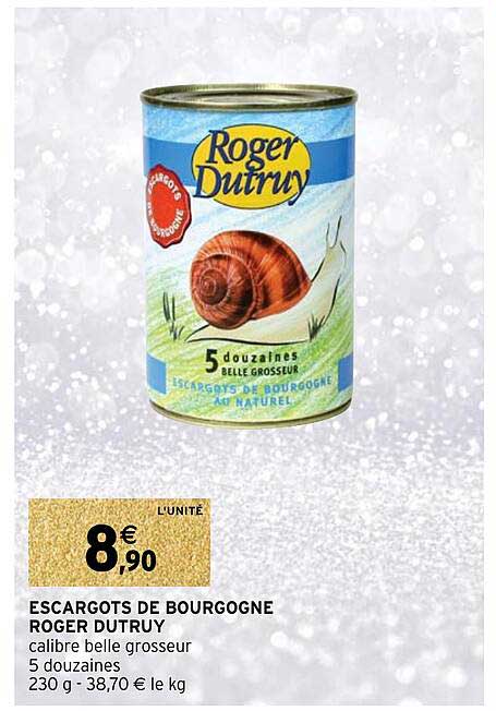 escargots de bourgogne roger dutruy