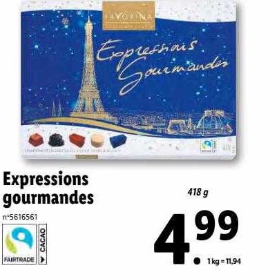 expressions gourmandes favorina