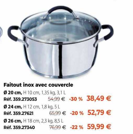 Faitout Inox Avec Couvercle