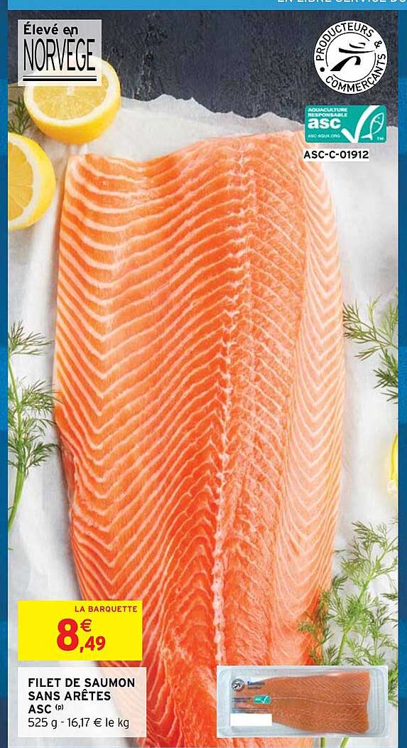 filet de saumon sans arêtes asc
