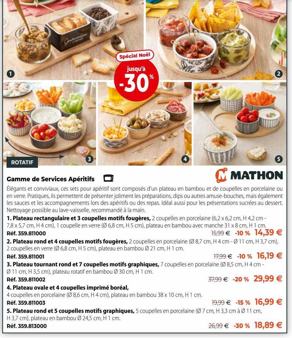 gamme de services apéritifs mathon