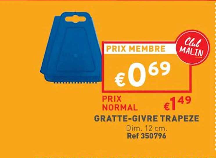 gratte-givre trapèze