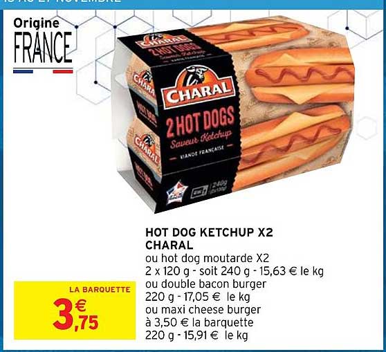 hot dog ketchup x2 charal