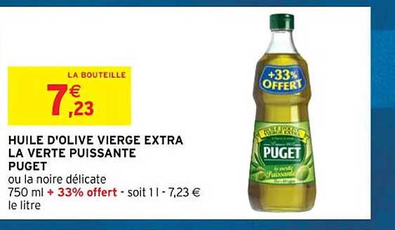 Huile D'olive Vierge Extra La Verte Puissante Puget