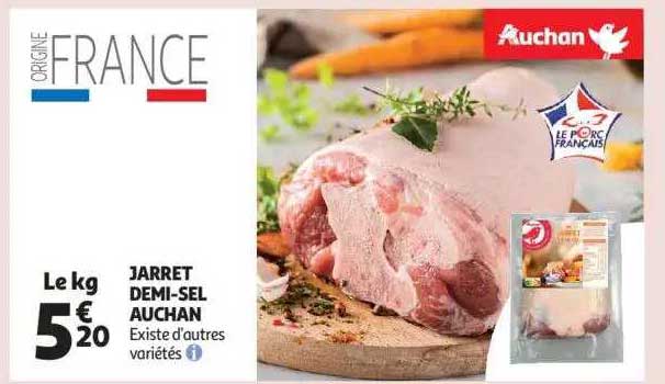 jarret demi-sel auchan