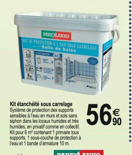 kit étanchéité sous carrelage