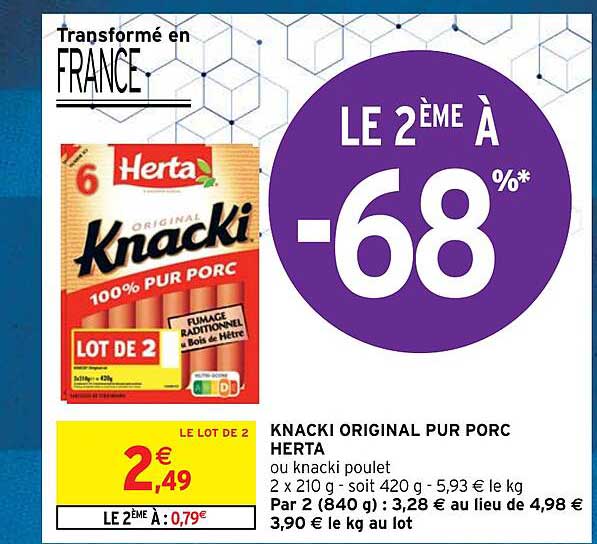 Knacki Original Pur Porc Herta