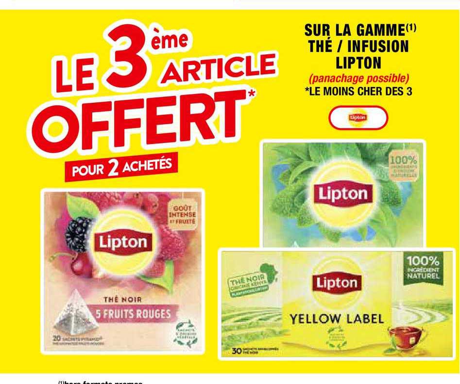 la gamme thé-infusion lipton