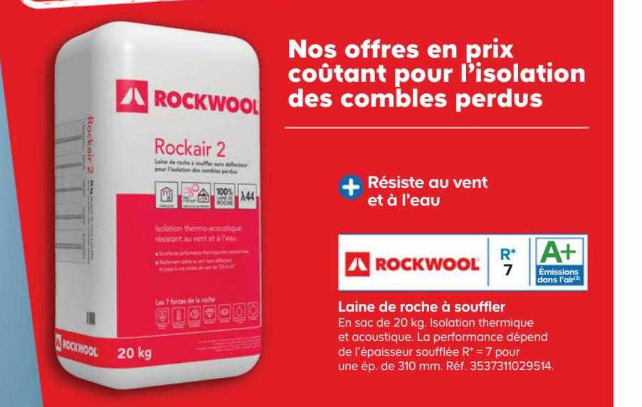 laine de roche à souffler rockwool