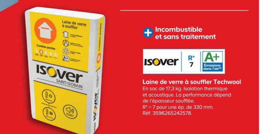 laine de verre à souffler techwool isover