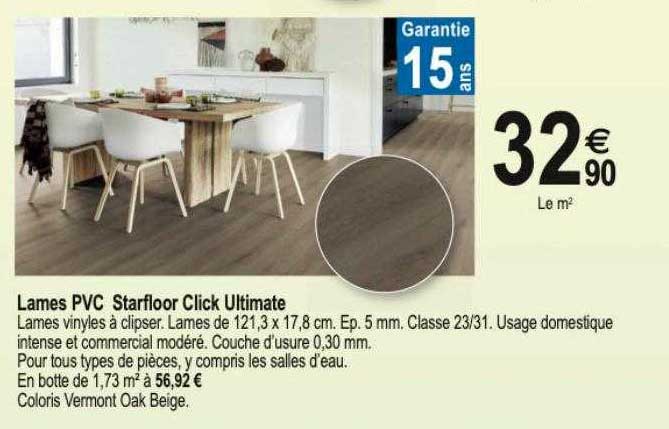 Lames Pvc Starfloor Click Ultimate