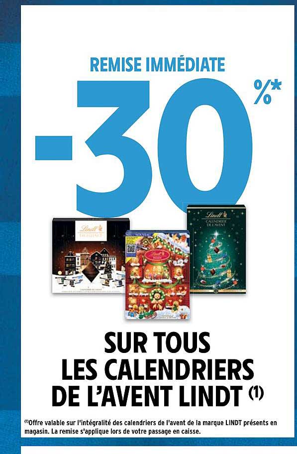 les calendriers de l'avent lindt