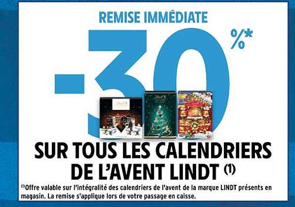 les calendriers de l'avent lindt