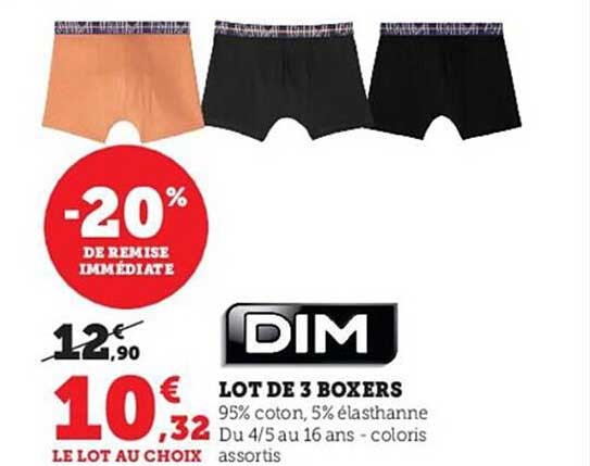 Lot De 3 Boxers Dim