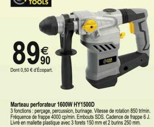 marteau perforateur 1600w hy1500d