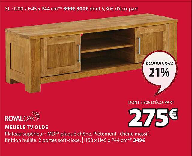 meuble tv olde royaloak