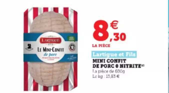 mini confit de porc 0 nitrite lartigue et fils