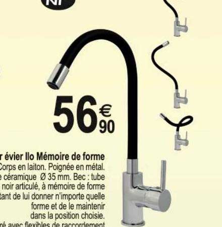 Mitigeur évier Ilo Mémoire De Forme