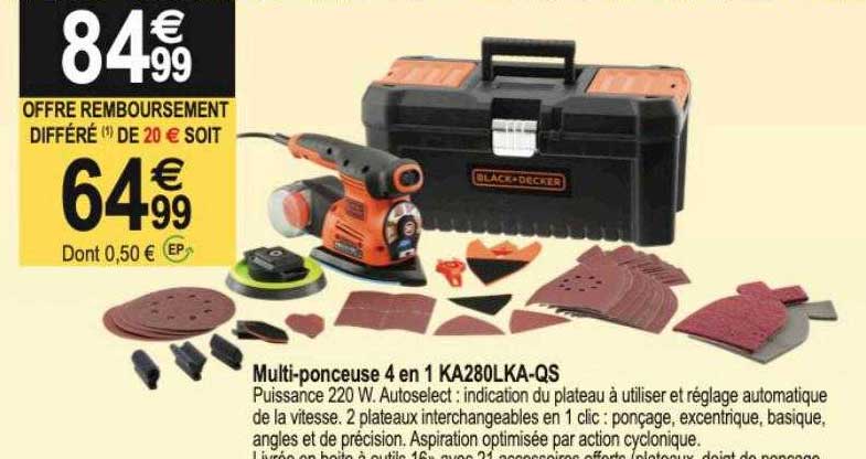 multi-ponceuse 4 en 1 ka290lka-qs