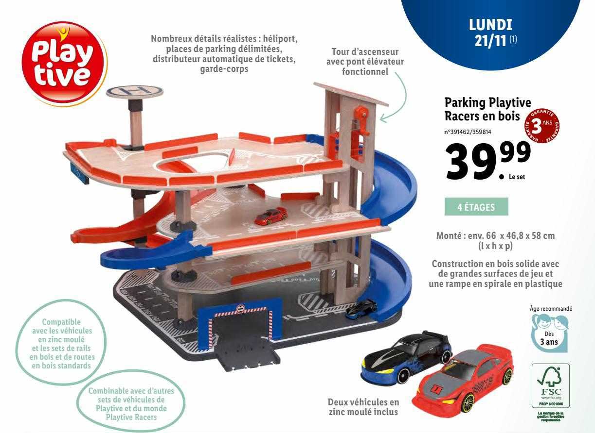 parking playtive racers en bois