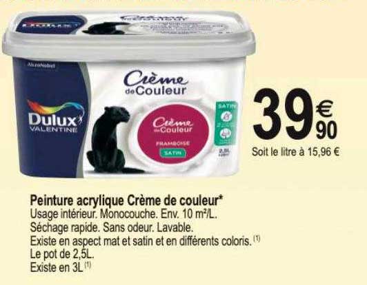 Peinture Acrylique Crème De Couleur Dulux