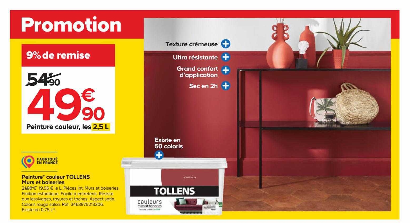 peinture couleur tollens murs et boiseries