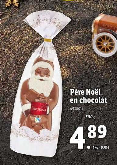 père noël en chocolat
