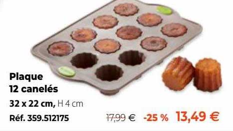 Plaque 12 Canelés