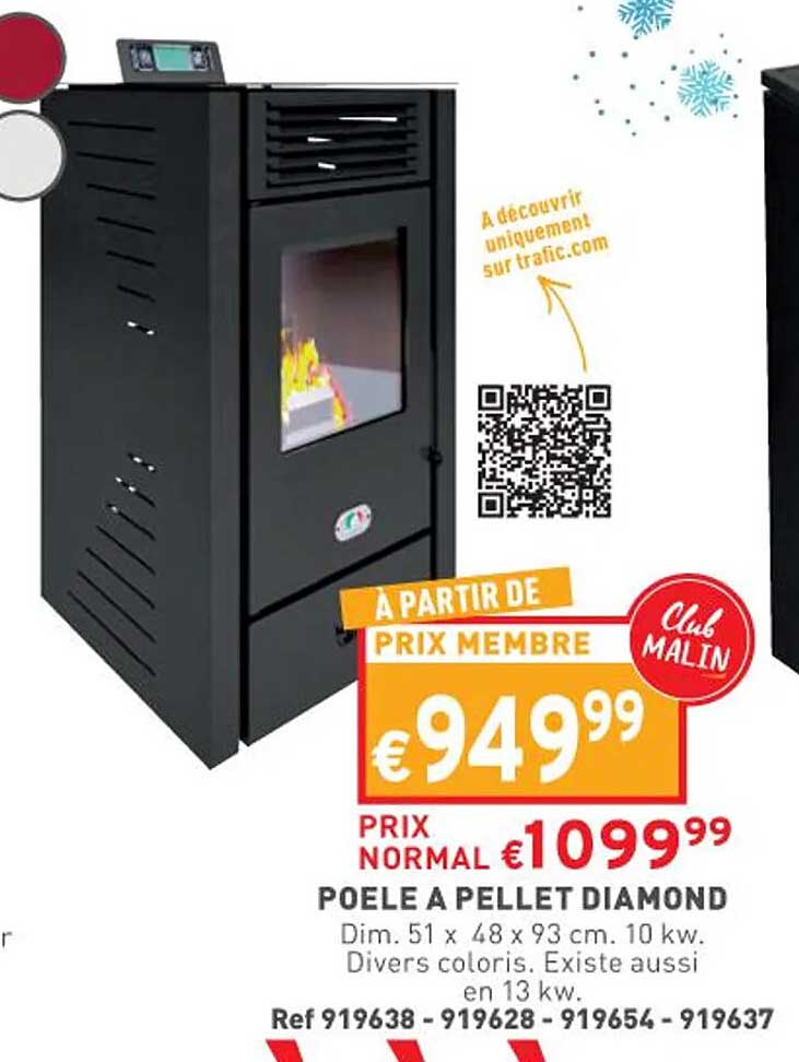 poêle a pellet diamond