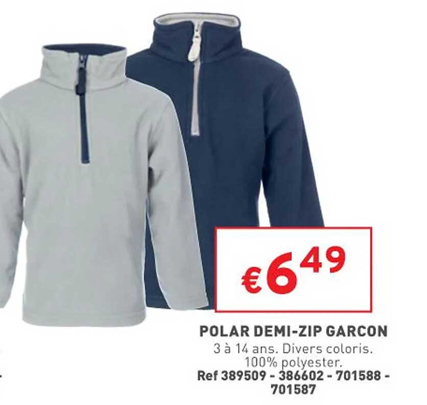 Polar Demi-zip Garçon