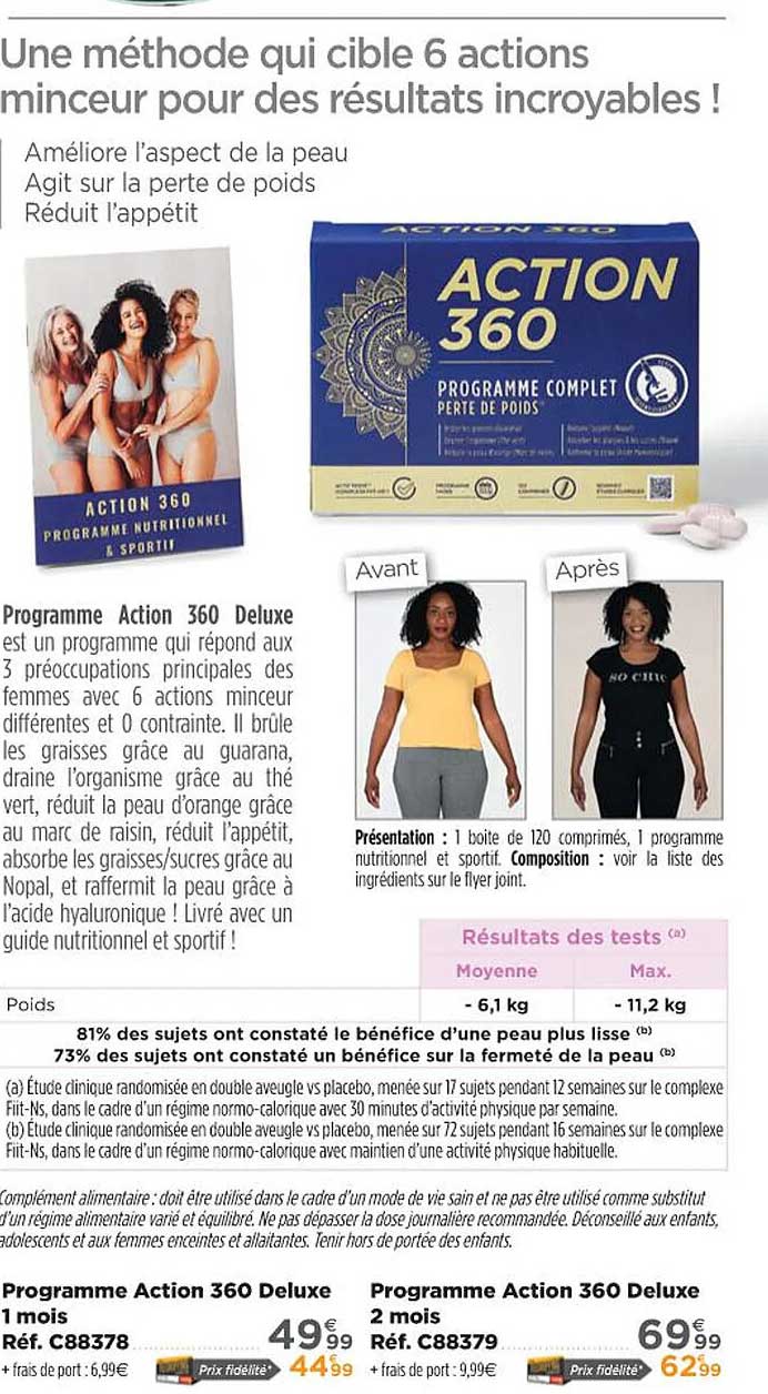 programme action 360 deluxe