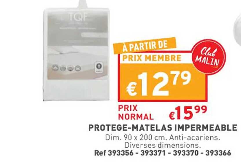 protège-matelas imperméable