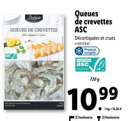 Queues De Crevettes Asc Deluxe