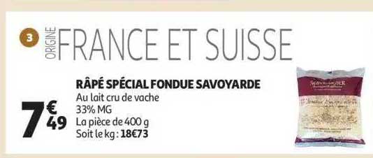 râpé spécial fondue savoyarde