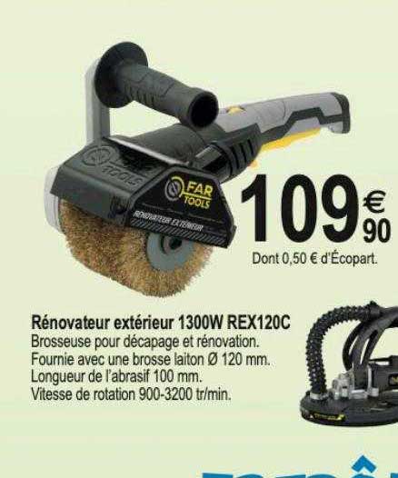 rénovateur extérieur 1300w rex120c
